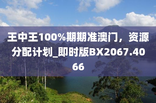 王中王100%期期准澳门，资源分配计划_即时版BX2067.4066