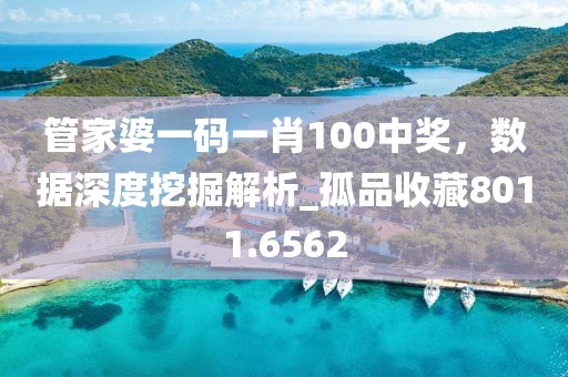 管家婆一码一肖100中奖，数据深度挖掘解析_孤品收藏8011.6562
