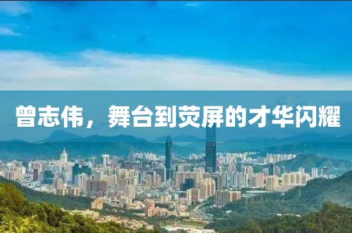 曾志伟，舞台到荧屏的才华闪耀