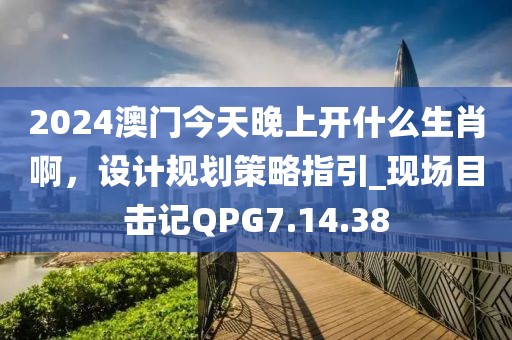 2024澳门今天晚上开什么生肖啊，设计规划策略指引_现场目击记QPG7.14.38