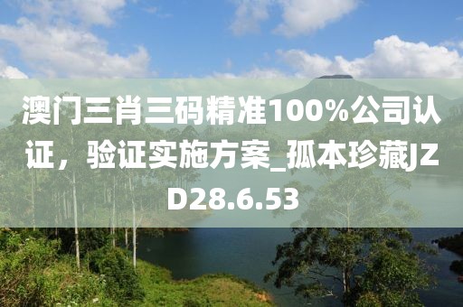 澳门三肖三码精准100%公司认证，验证实施方案_孤本珍藏JZD28.6.53