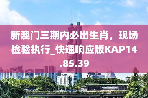 新澳门三期内必出生肖，现场检验执行_快速响应版KAP14.85.39