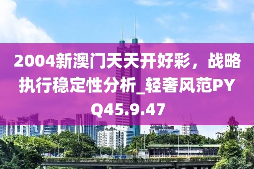 2004新澳门天天开好彩，战略执行稳定性分析_轻奢风范PYQ45.9.47