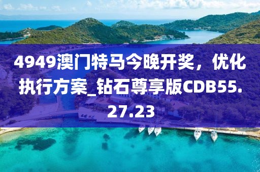 4949澳门特马今晚开奖，优化执行方案_钻石尊享版CDB55.27.23