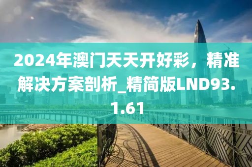2024年澳门天天开好彩，精准解决方案剖析_精简版LND93.1.61