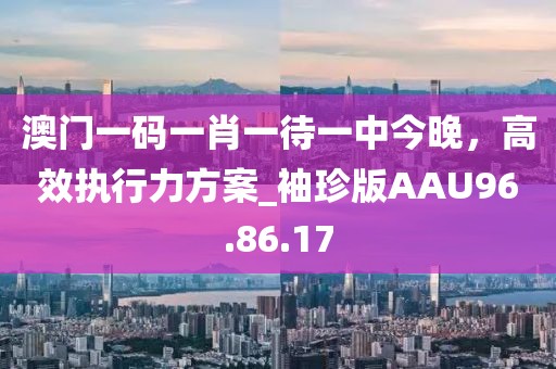 澳门一码一肖一待一中今晚，高效执行力方案_袖珍版AAU96.86.17
