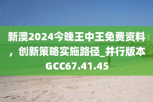 新澳2024今晚王中王免费资料，创新策略实施路径_并行版本GCC67.41.45