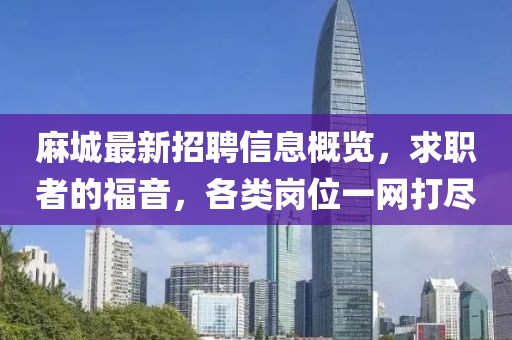 麻城最新招聘信息概览，求职者的福音，各类岗位一网打尽