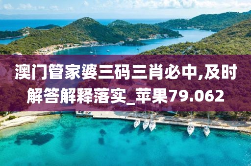 澳门管家婆三码三肖必中,及时解答解释落实_苹果79.062