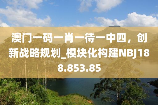 澳门一码一肖一待一中四，创新战略规划_模块化构建NBJ188.853.85