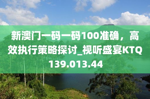 新澳门一码一码100准确，高效执行策略探讨_视听盛宴KTQ139.013.44