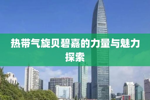 热带气旋贝碧嘉的力量与魅力探索