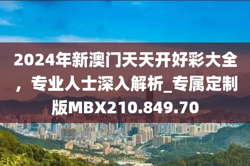 2024年新澳门天天开好彩大全，专业人士深入解析_专属定制版MBX210.849.70
