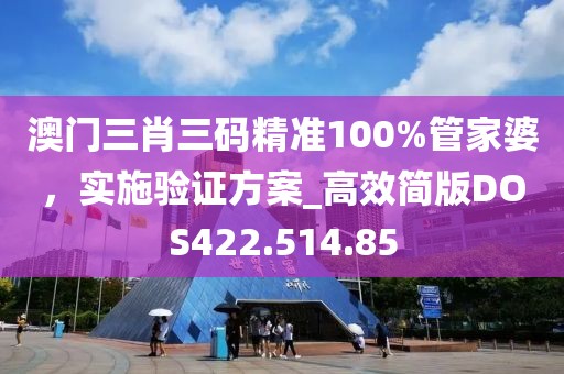 澳门三肖三码精准100%管家婆，实施验证方案_高效简版DOS422.514.85