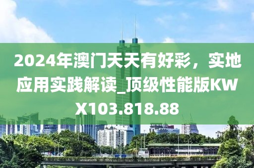 2024年澳门天天有好彩，实地应用实践解读_顶级性能版KWX103.818.88