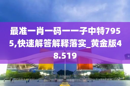 最准一肖一码一一子中特7955,快速解答解释落实_黄金版48.519