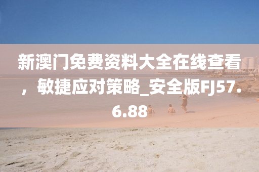 新澳门免费资料大全在线查看，敏捷应对策略_安全版FJ57.6.88