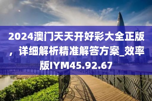 2024澳门天天开好彩大全正版，详细解析精准解答方案_效率版IYM45.92.67