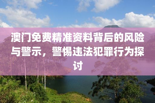 澳门免费精准资料背后的风险与警示，警惕违法犯罪行为探讨