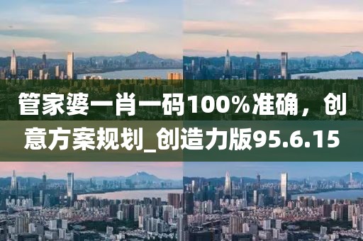 管家婆一肖一码100%准确，创意方案规划_创造力版95.6.15