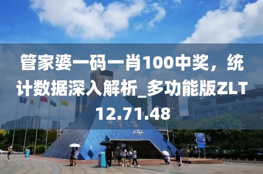 管家婆一码一肖100中奖，统计数据深入解析_多功能版ZLT12.71.48