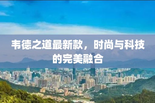 韦德之道最新款，时尚与科技的完美融合