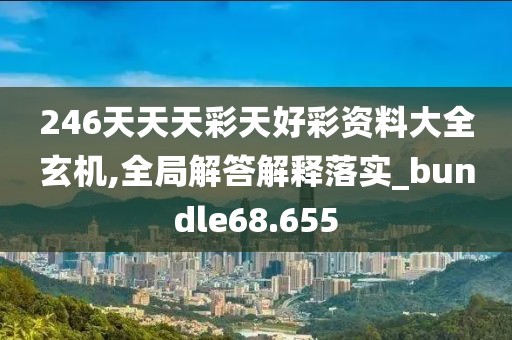 246天天天彩天好彩资料大全玄机,全局解答解释落实_bundle68.655