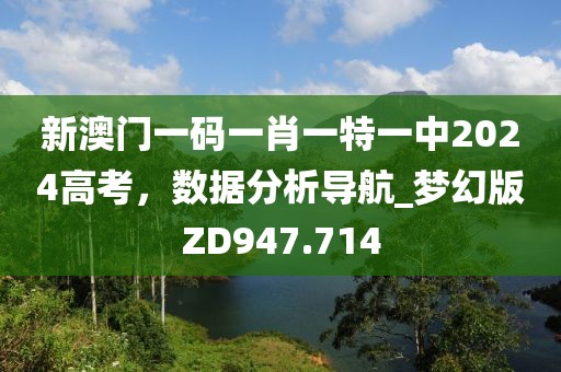 新澳门一码一肖一特一中2024高考，数据分析导航_梦幻版ZD947.714