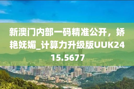 新澳门内部一码精准公开，娇艳妩媚_计算力升级版UUK2415.5677