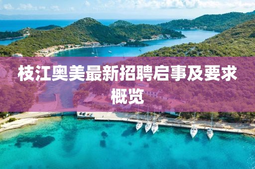 枝江奥美最新招聘启事及要求概览