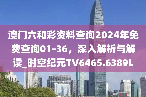 澳门六和彩资料查询2024年免费查询01-36，深入解析与解读_时空纪元TV6465.6389L