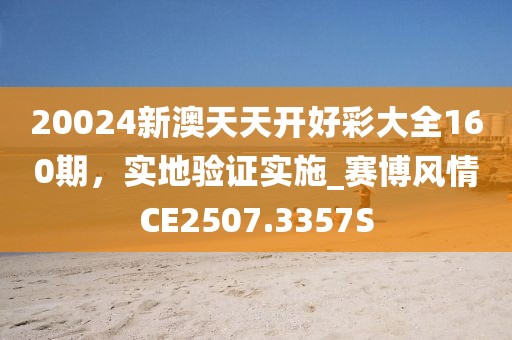 20024新澳天天开好彩大全160期，实地验证实施_赛博风情CE2507.3357S