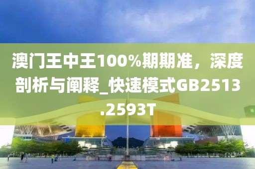 澳门王中王100%期期准，深度剖析与阐释_快速模式GB2513.2593T