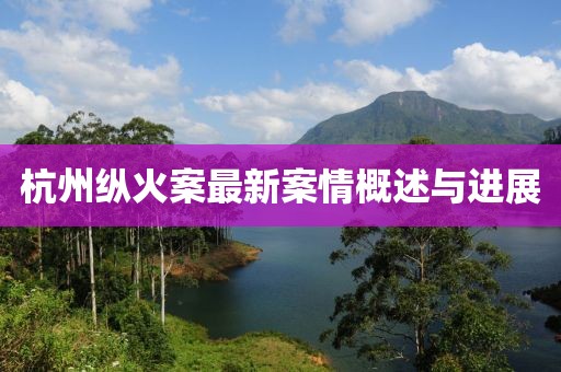 杭州纵火案最新案情概述与进展