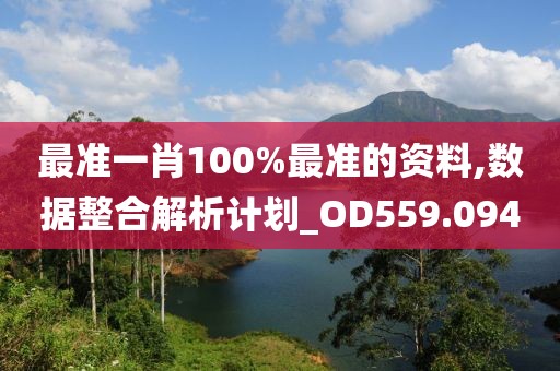 最准一肖100%最准的资料,数据整合解析计划_OD559.094