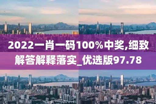 2022一肖一码100%中奖,细致解答解释落实_优选版97.78