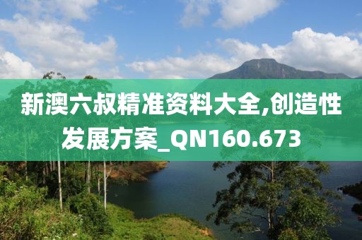 新澳六叔精准资料大全,创造性发展方案_QN160.673
