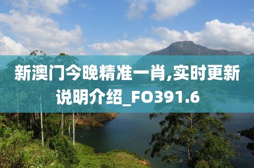 新澳门今晚精准一肖,实时更新说明介绍_FO391.6
