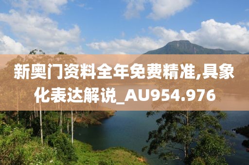新奥门资料全年免费精准,具象化表达解说_AU954.976