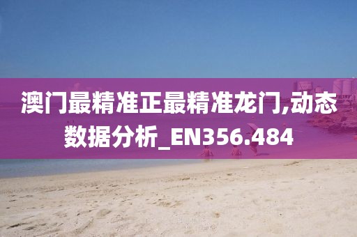 澳门最精准正最精准龙门,动态数据分析_EN356.484