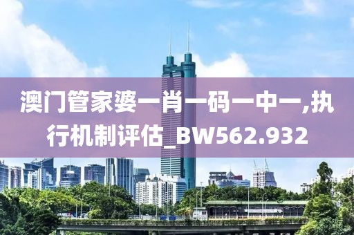 澳门管家婆一肖一码一中一,执行机制评估_BW562.932