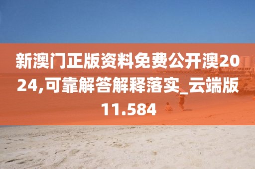 新澳门正版资料免费公开澳2024,可靠解答解释落实_云端版11.584