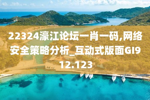 22324濠江论坛一肖一码,网络安全策略分析_互动式版面GI912.123