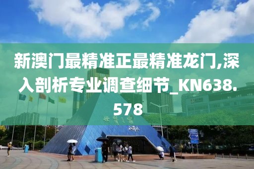 新澳门最精准正最精准龙门,深入剖析专业调查细节_KN638.578