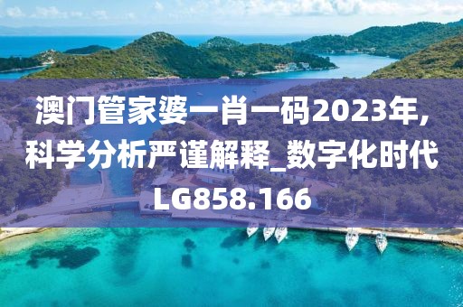 澳门管家婆一肖一码2023年,科学分析严谨解释_数字化时代LG858.166