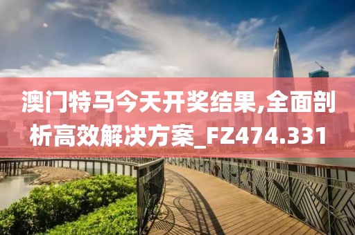 澳门特马今天开奖结果,全面剖析高效解决方案_FZ474.331