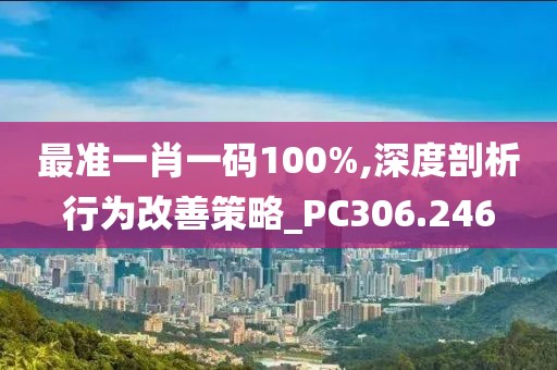 最准一肖一码100%,深度剖析行为改善策略_PC306.246