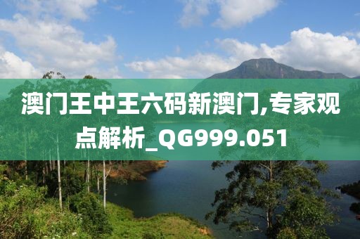 澳门王中王六码新澳门,专家观点解析_QG999.051