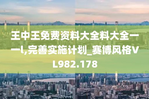 王中王免费资料大全料大全一一l,完善实施计划_赛博风格VL982.178
