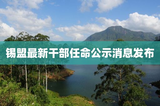 锡盟最新干部任命公示消息发布